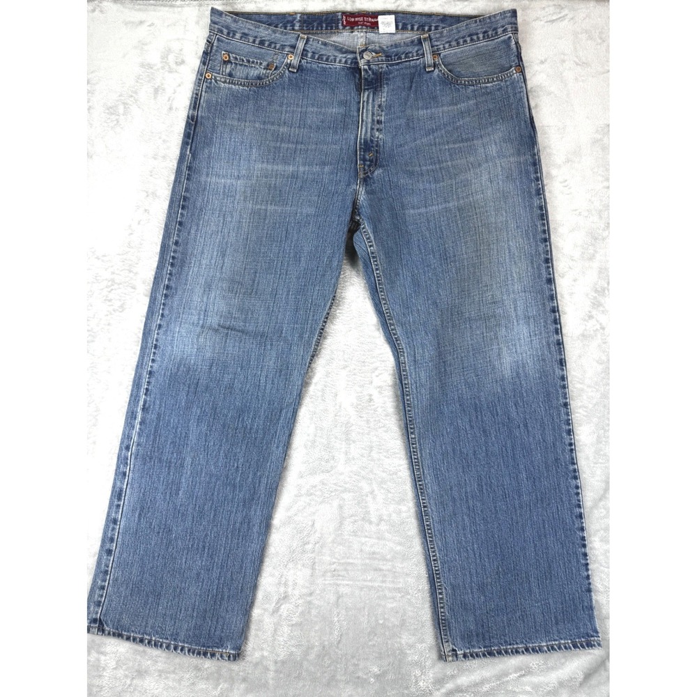 Levi's 529 sz 42x32 Low Rise Straight Jeans Mens Blue Bootcut Denim Cotton‎